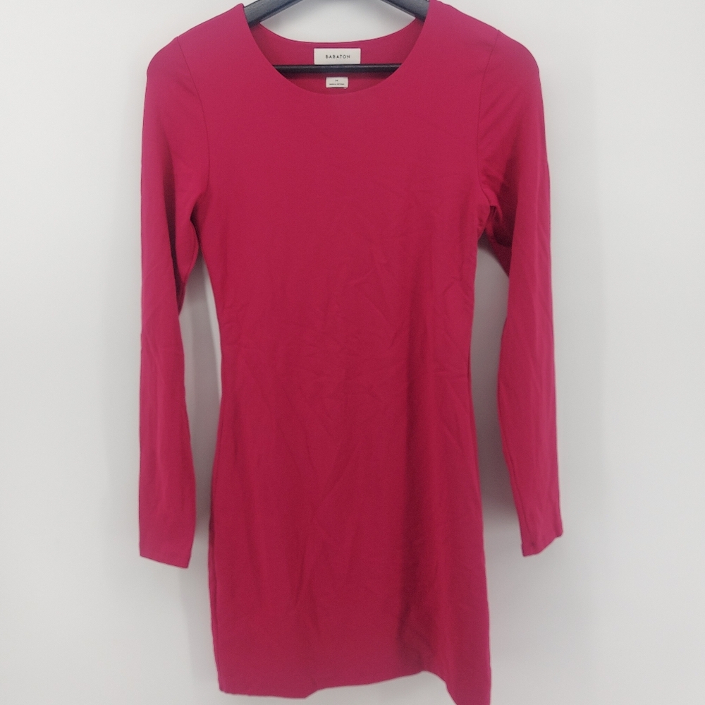 Aritzia Babaton Pink Bodycon Mini Dress Size Medium
